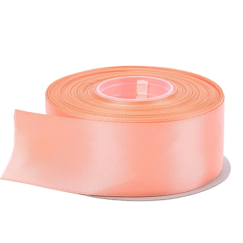 Ribest 1-1/2 inch 25 Yards Solid Double Face Satin Ribbon Per Roll for DIY Hair Accessories Scrapbooking Gift Packaging Party Decoration Wedding Flowers Peach - Image 4